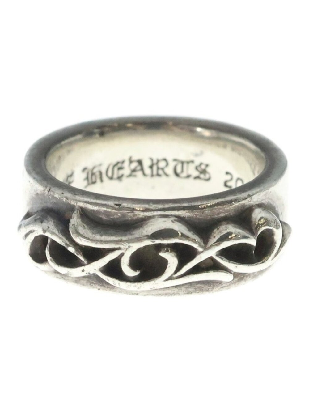 Chrome Hearts Dbl Narrow Vine Band Double Ring 925 Sterling Silver